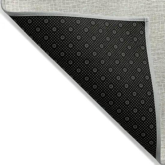 Beige And Ivory Geometric Washable Indoor Outdoor Area Rug Photo 3