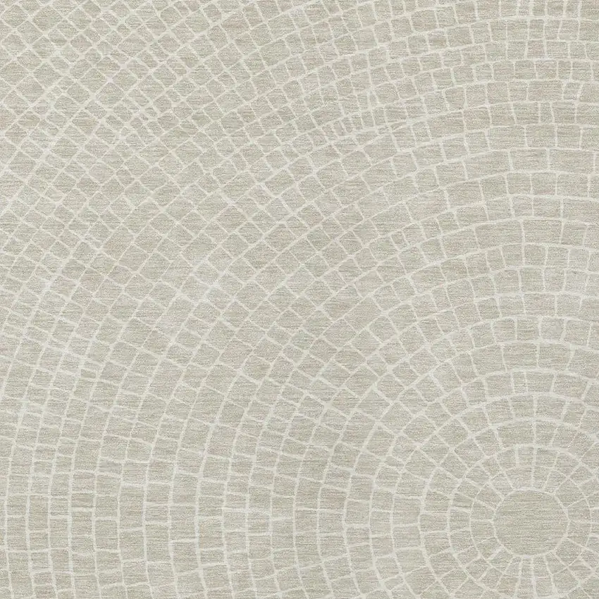 Beige And Ivory Geometric Washable Indoor Outdoor Area Rug Photo 2