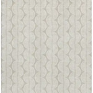 Photo of Beige And Ivory Ogee Washable Area Rug With UV Protection