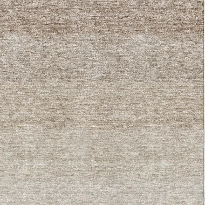 Beige And Ivory Ombre Washable Area Rug With UV Protection Photo 3
