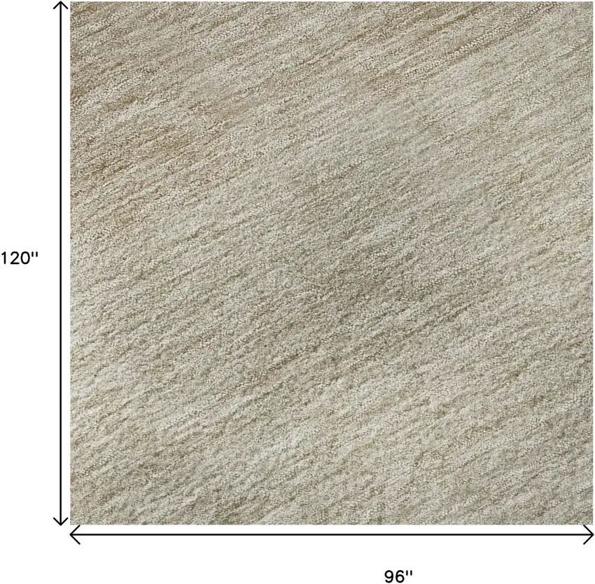 Beige And Ivory Ombre Washable Area Rug With UV Protection Photo 9