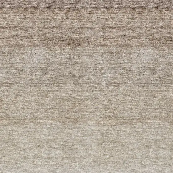 Beige And Ivory Ombre Washable Indoor Outdoor Area Rug Photo 5