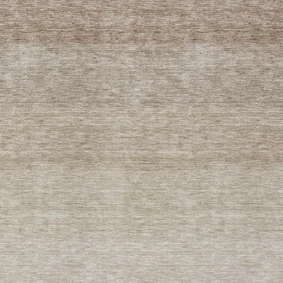 Beige And Ivory Ombre Washable Indoor Outdoor Area Rug Photo 5