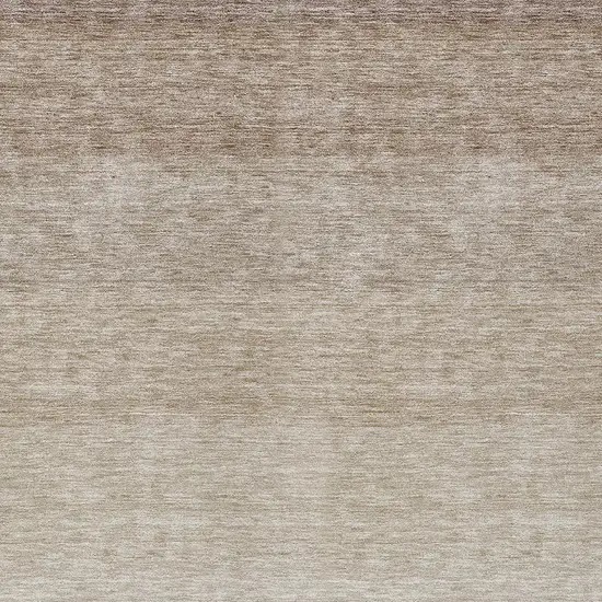 Beige And Ivory Ombre Washable Indoor Outdoor Area Rug Photo 5