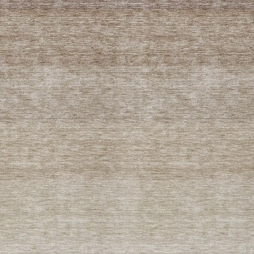 Beige And Ivory Ombre Washable Indoor Outdoor Area Rug Photo 5