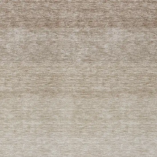 Beige And Ivory Ombre Washable Indoor Outdoor Area Rug Photo 5
