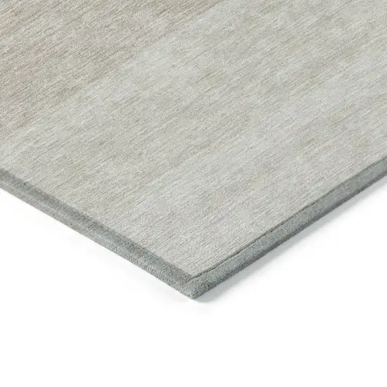 Beige And Ivory Ombre Washable Indoor Outdoor Area Rug Photo 4
