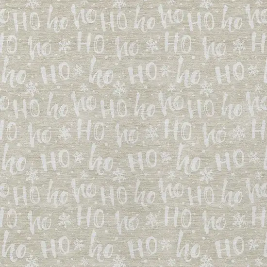 Beige And Ivory Polka Dot Washable Indoor Outdoor Area Rug Photo 4