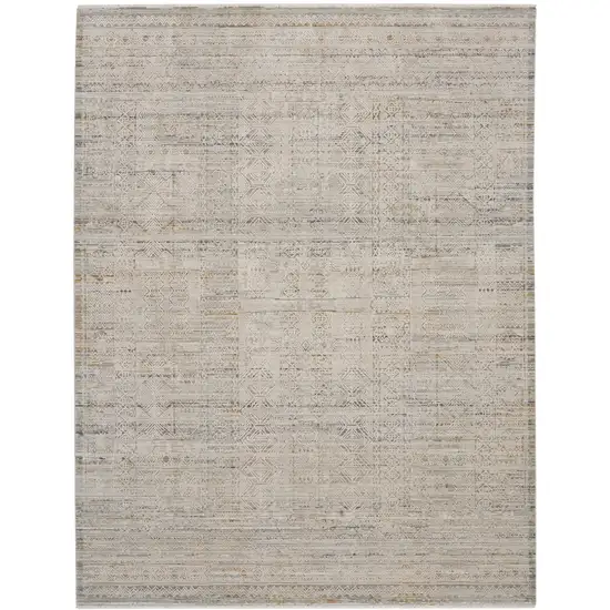 Beige And Ivory Southwestern Area Rug Photo 2