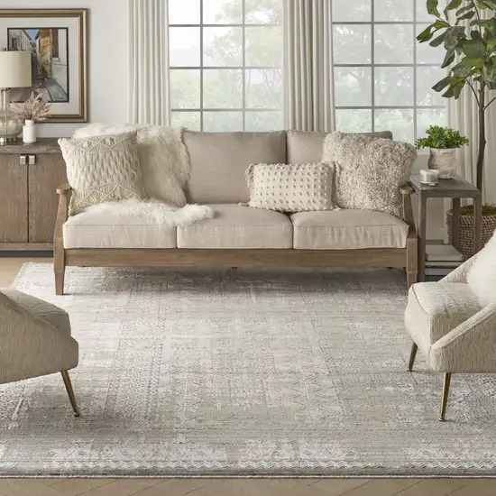 Beige And Ivory Southwestern Area Rug Photo 7