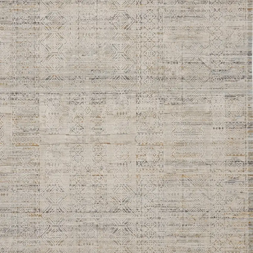 Beige And Ivory Southwestern Area Rug Photo 8