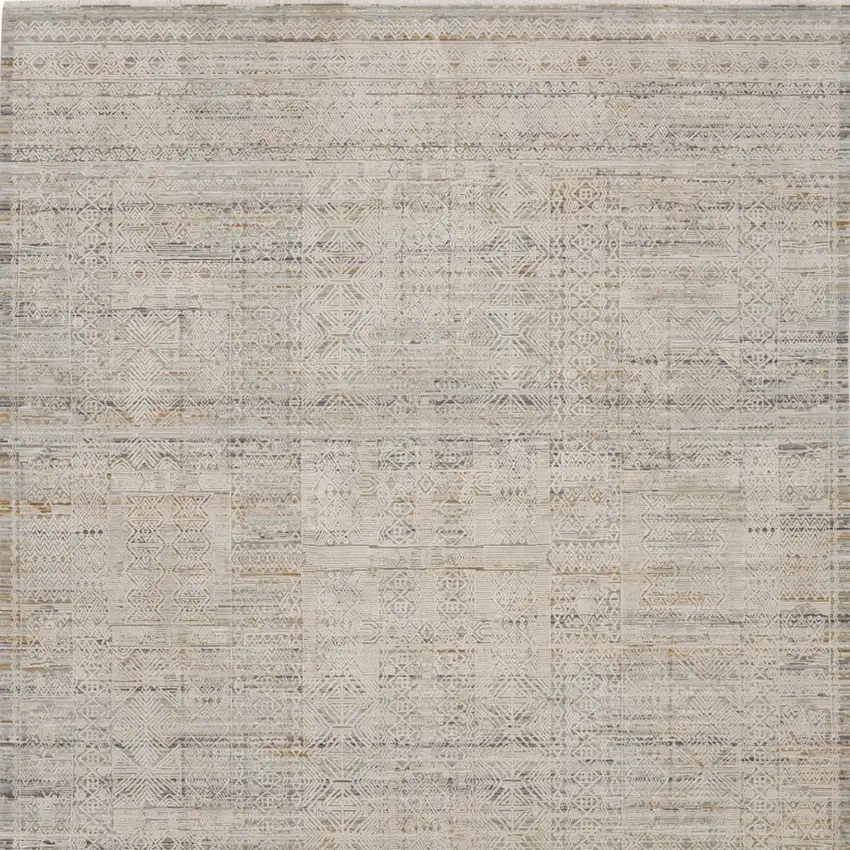 Beige And Ivory Southwestern Area Rug Photo 9