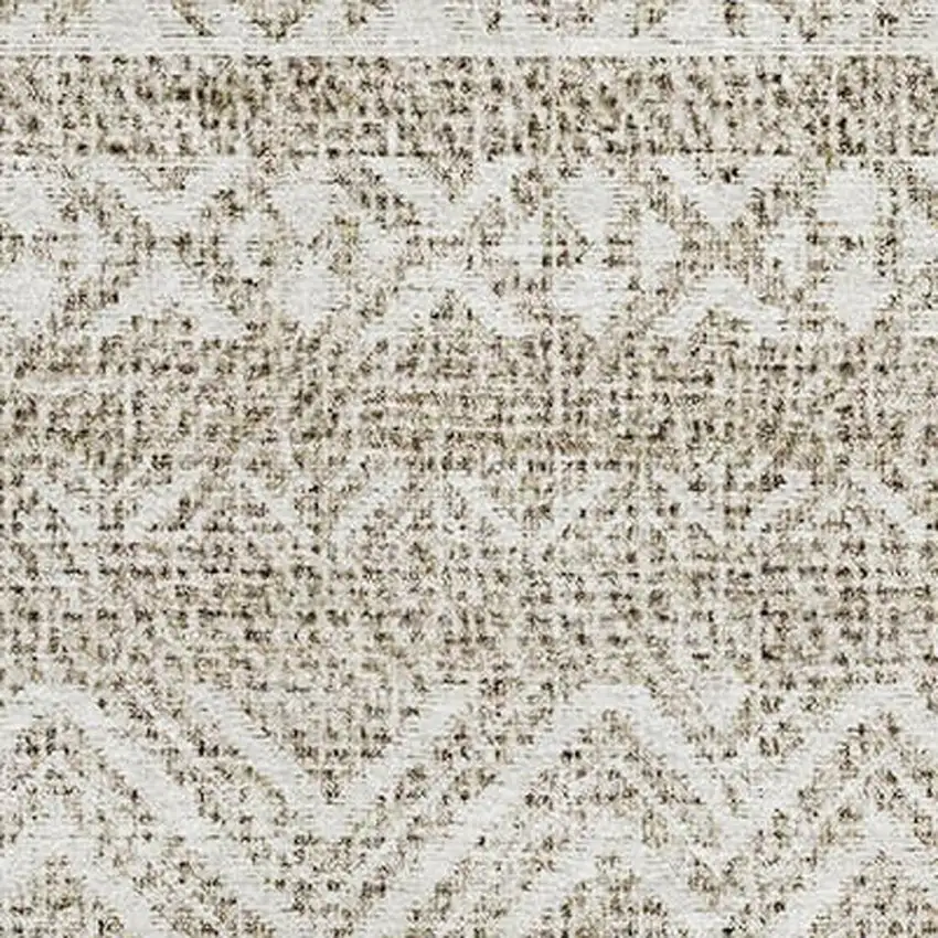 Beige And Ivory Southwestern Washable Area Rug With UV Protection Photo 3