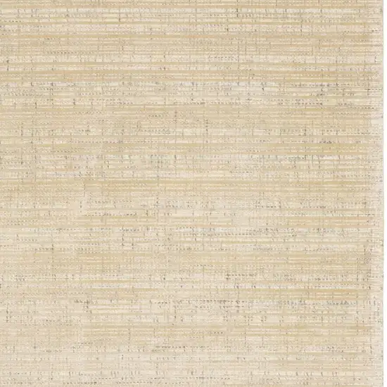 Beige And Ivory Striped Hand Tufted Area Rug Photo 4