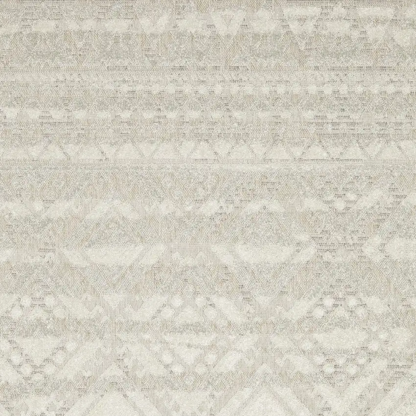 Beige And Ivory Tribal Area Rug Photo 6
