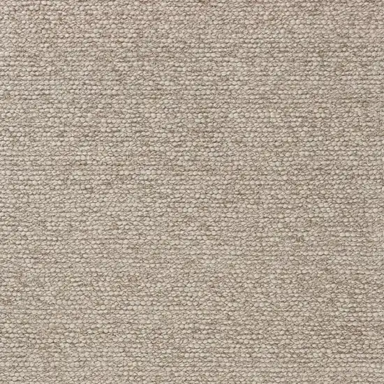 Beige And Ivory Wool Hand Woven Square Rug Photo 4