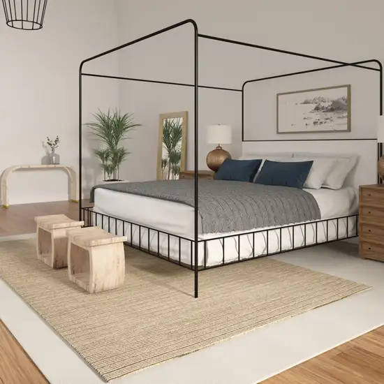 Beige And Ivory Wool Hand Woven Square Rug Photo 5