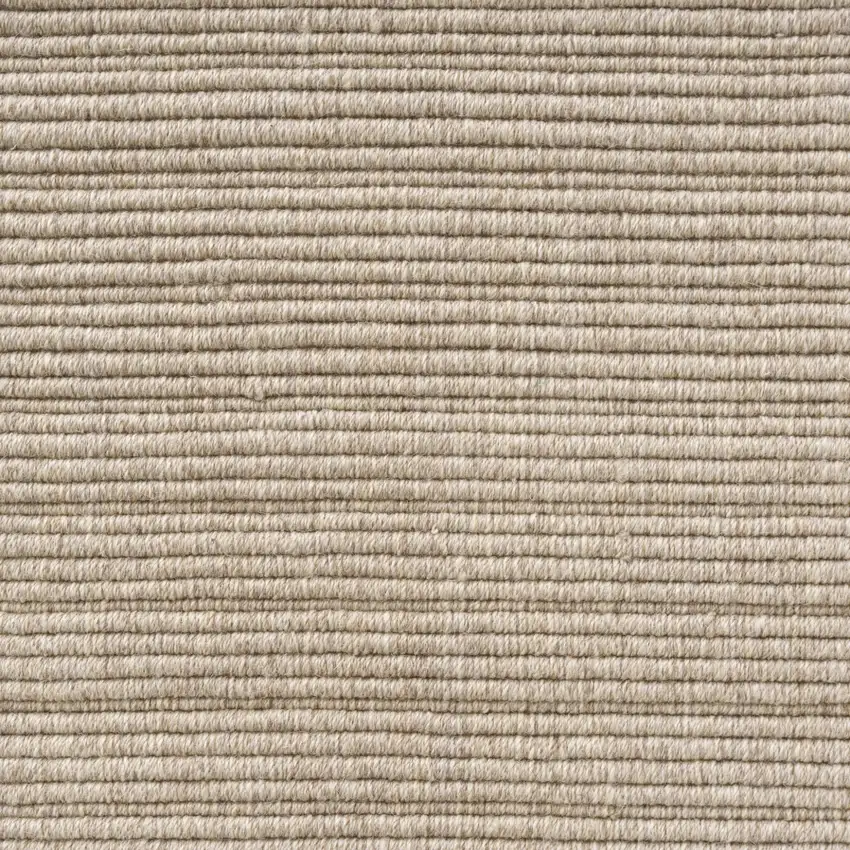Beige And Ivory Wool Hand Woven Square Rug Photo 9
