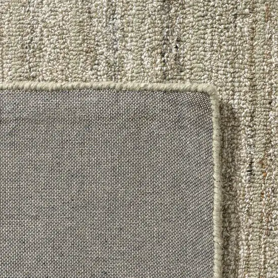 Beige And Light Green Geometric Hand Tufted Square Rug Photo 6