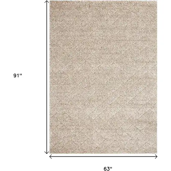 Beige And Natural Geometric Area Rug Photo 3