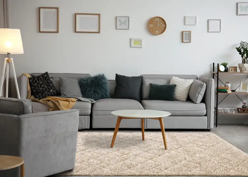 Beige And Natural Geometric Area Rug Photo 7