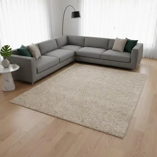 Beige And Natural Geometric Area Rug Photo 1