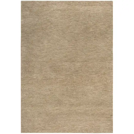 Beige And Natural Hand Tufted Area Rug With UV Protection Photo 1