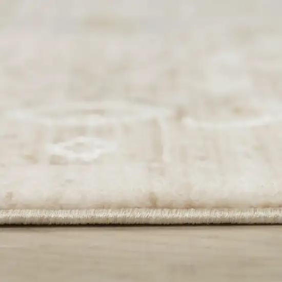 Beige And Natural Oriental Area Rug Photo 5