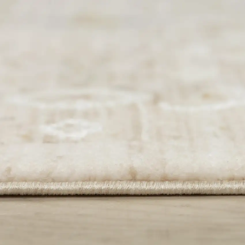 Beige And Natural Oriental Area Rug Photo 5