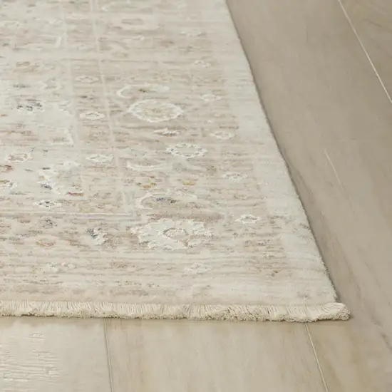 Beige And Natural Oriental Area Rug Photo 2