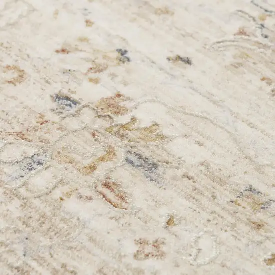 Beige And Natural Oriental Area Rug Photo 4
