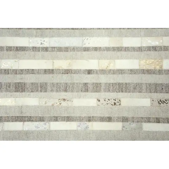 Beige And Natural Patchwork Hand Woven Area Rug Photo 5