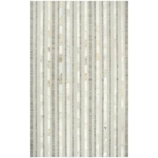 Beige And Natural Patchwork Hand Woven Area Rug Photo 2