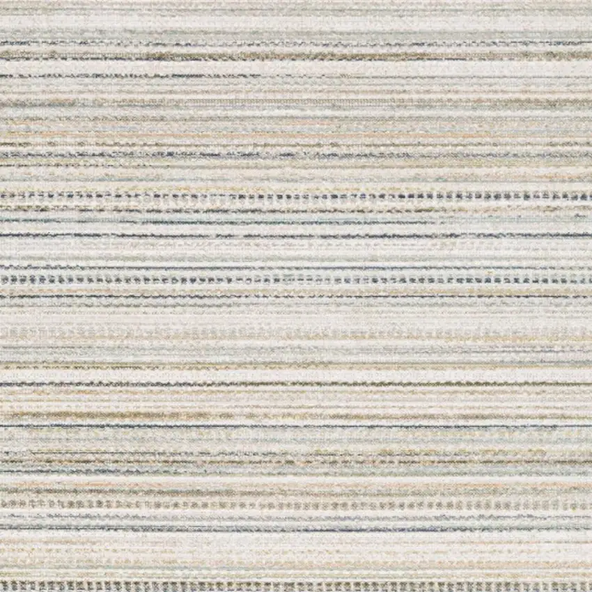 Beige And Navy Blue Striped Area Rug Photo 3