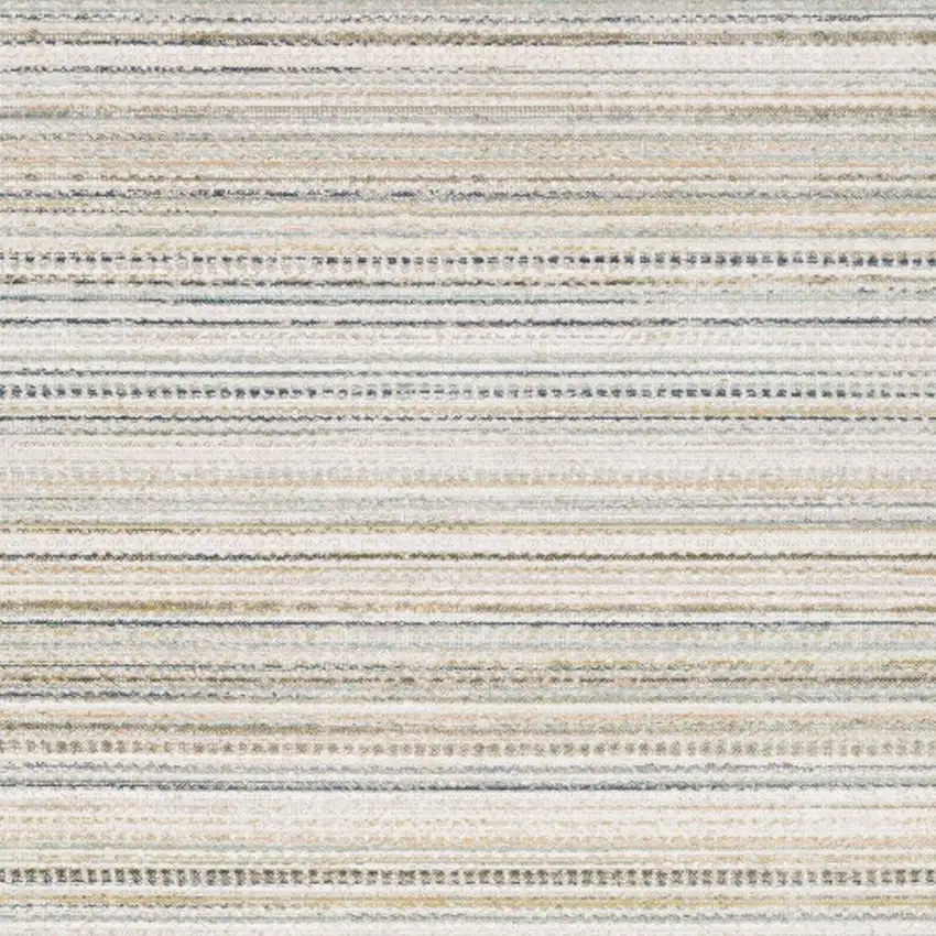 Beige And Navy Blue Striped Area Rug Photo 3