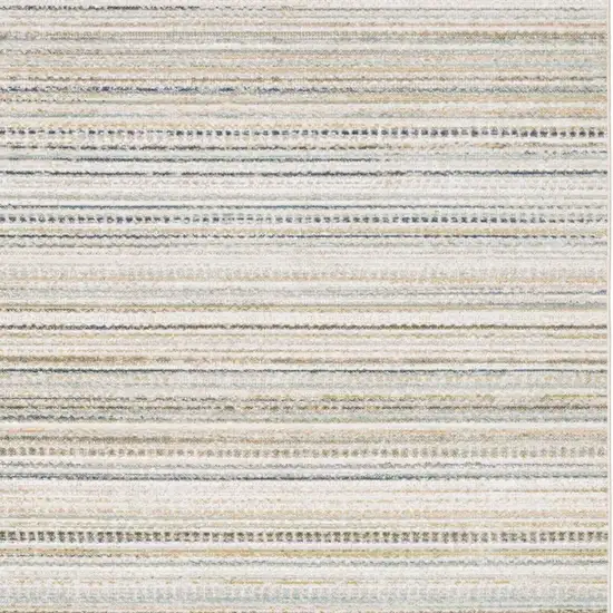 Beige And Navy Blue Striped Area Rug Photo 3