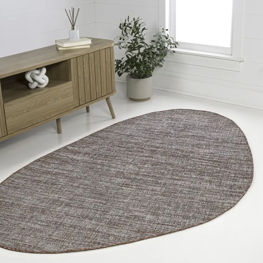 Beige And Red Medallion Indoor Outdoor Area Rug Photo 6