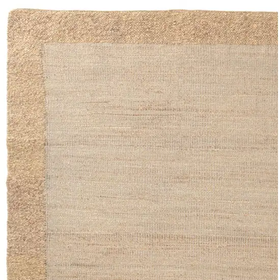 Beige And Tan Hand Woven Square Rug Photo 3