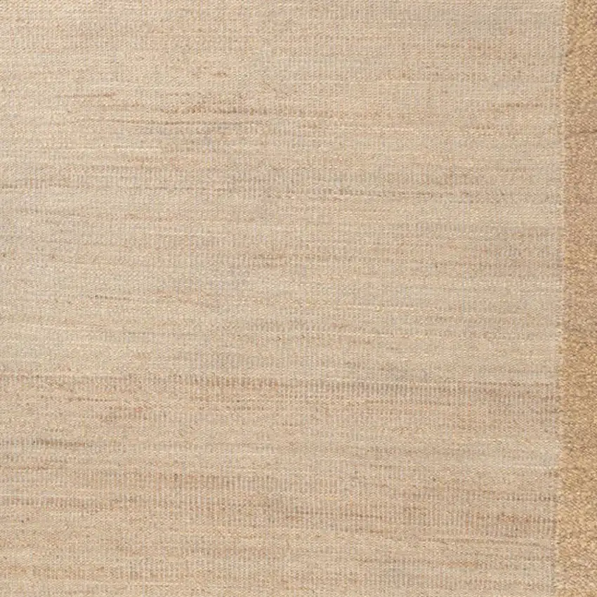 Beige And Tan Hand Woven Square Rug Photo 4