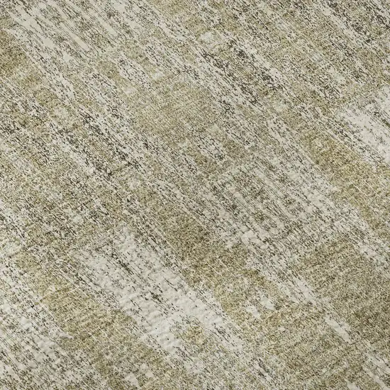 Beige And Tan Moroccan Washable Area Rug With UV Protection Photo 9