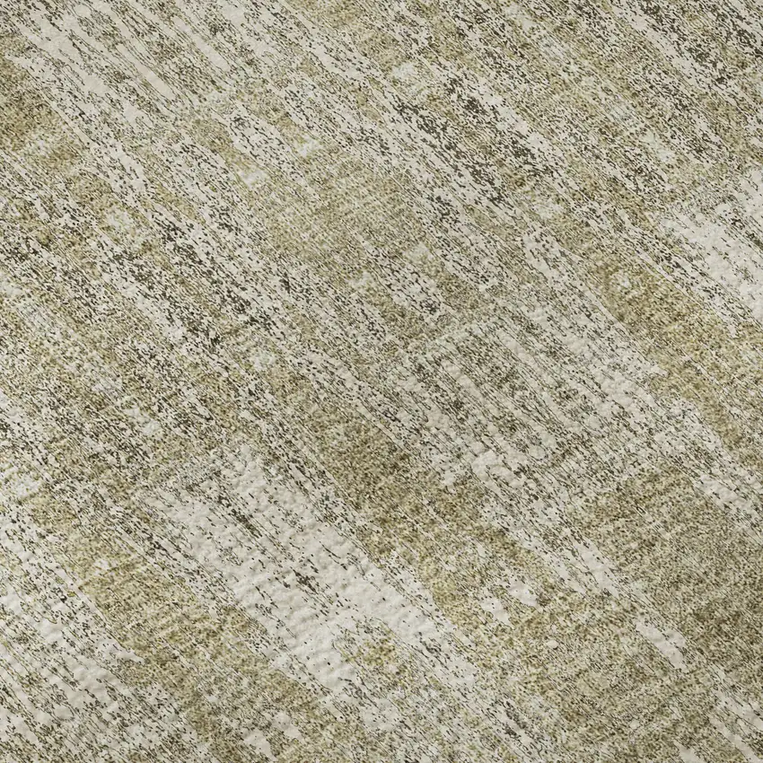 Beige And Tan Moroccan Washable Area Rug With UV Protection Photo 8