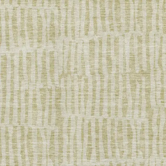 Beige And Tan Striped Washable Area Rug With UV Protection Photo 2