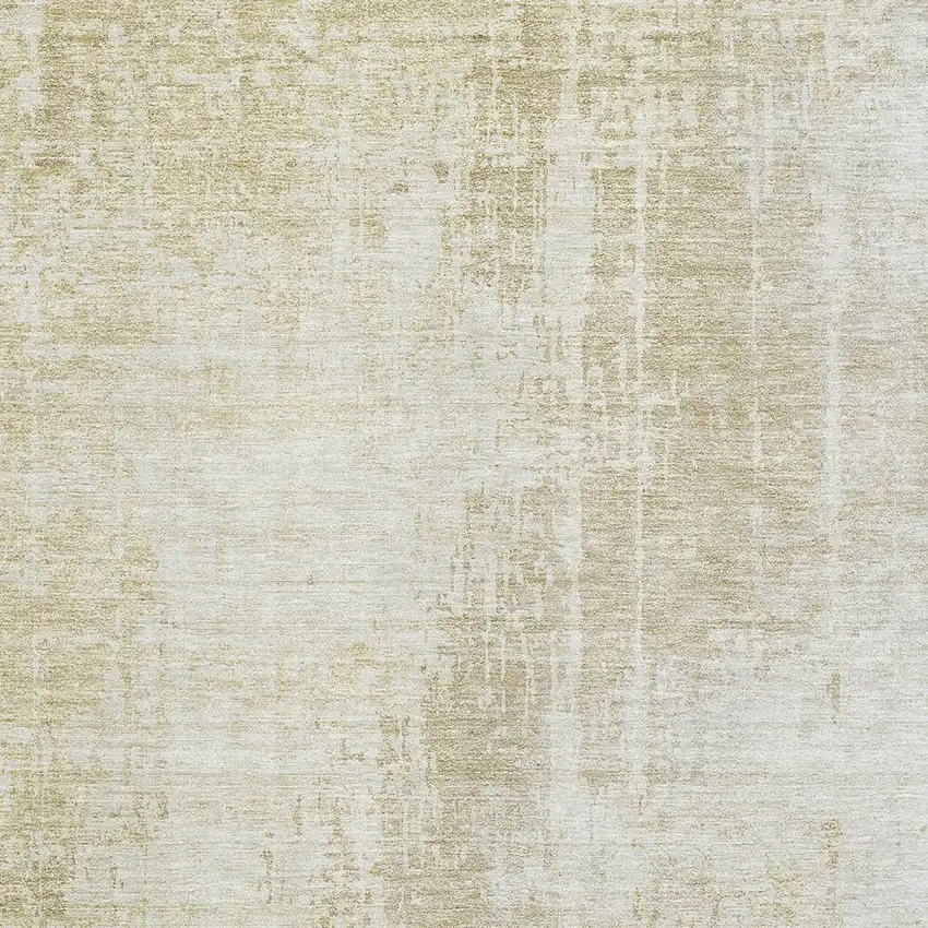 Beige And Taupe Abstract Washable Area Rug With UV Protection Photo 4