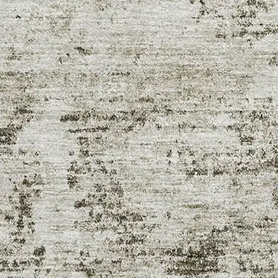 Beige And Taupe Abstract Washable Area Rug With UV Protection Photo 2