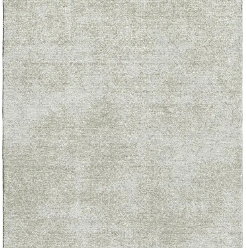 Beige And Taupe Abstract Washable Area Rug With UV Protection Photo 3