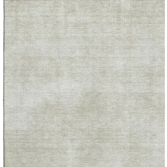 Beige And Taupe Abstract Washable Area Rug With UV Protection Photo 2