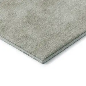 Photo of Beige And Taupe Abstract Washable Area Rug With UV Protection