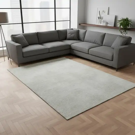 Beige And Taupe Abstract Washable Area Rug With UV Protection Photo 2