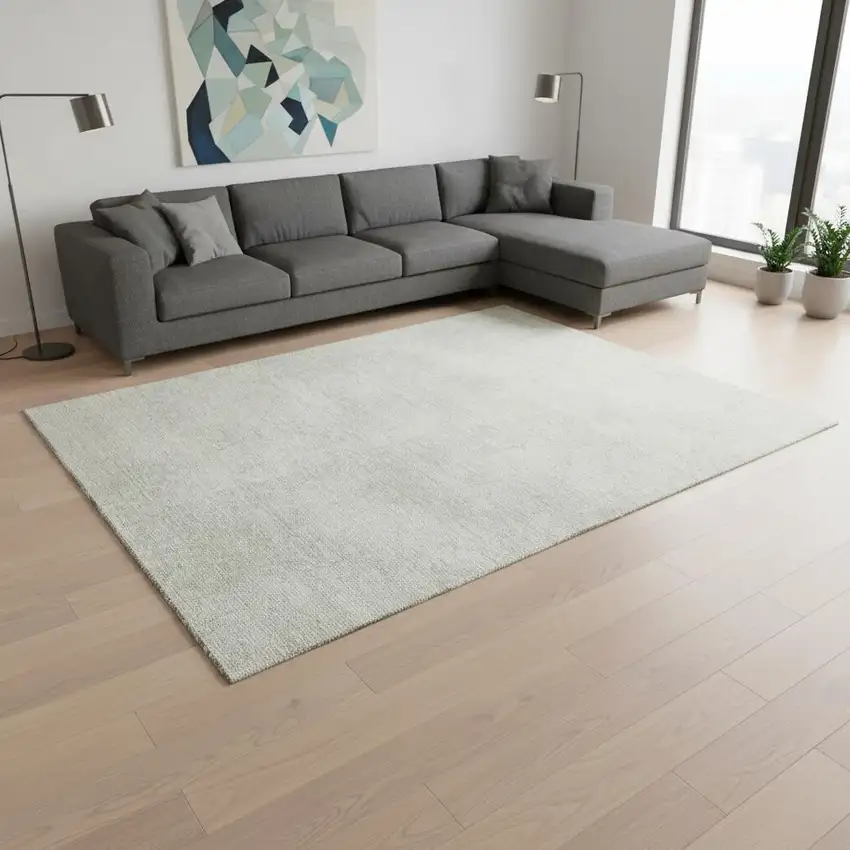 Beige And Taupe Abstract Washable Area Rug With UV Protection Photo 2