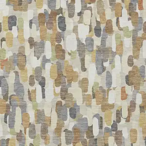 Photo of Beige And Taupe Abstract Washable Indoor Outdoor Area Rug